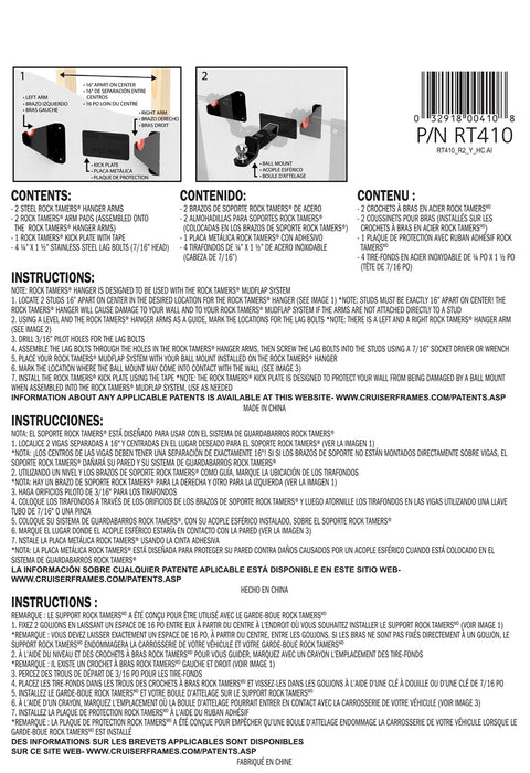 Rock Tamers RT410 Rock Tamers Accessories; Hanger; - Truck Part Superstore