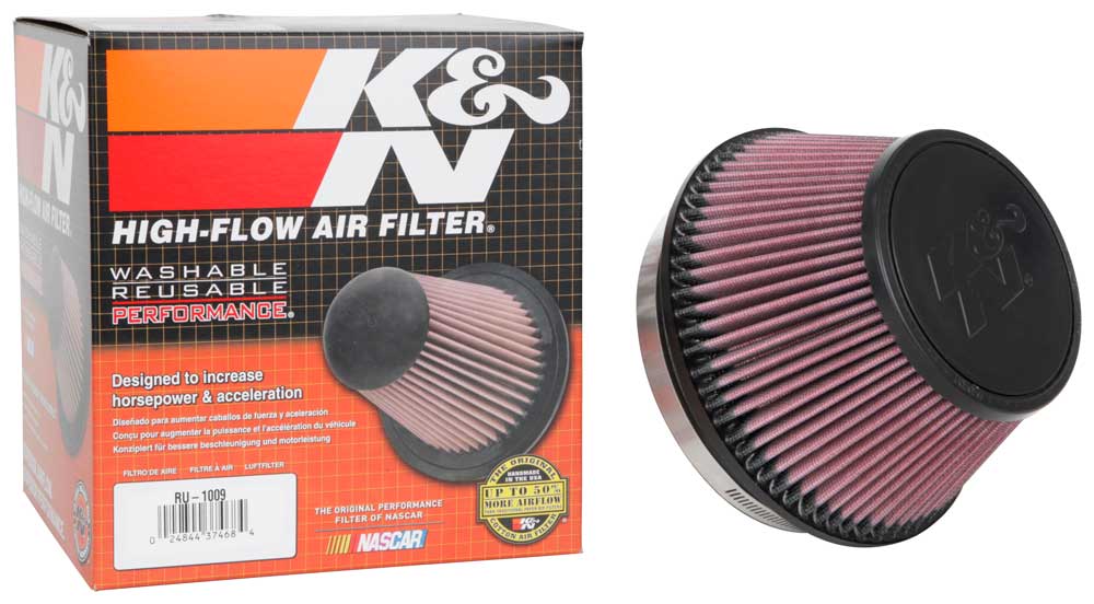K&N RU-1009 Universal Clamp-On Air Filter - Truck Part Superstore