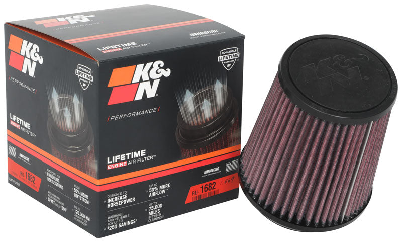 K&N RU-1682 Universal Clamp-On Air Filter - Truck Part Superstore