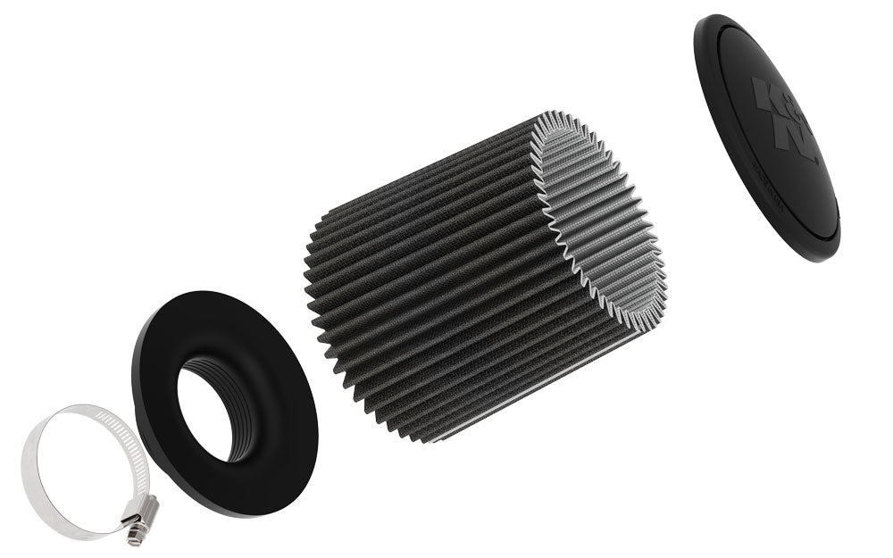 K&N RU-3110HBK Universal Clamp-On Air Filter - Truck Part Superstore