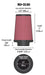 K&N RU-3130 Universal Clamp-On Air Filter - Truck Part Superstore