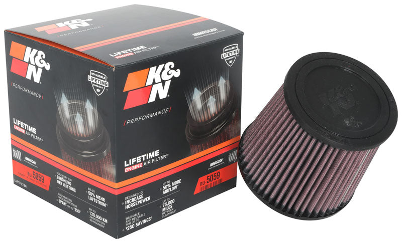 K&N RU-3600 Universal Clamp-On Air Filter - Truck Part Superstore