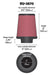 K&N RU-3870 Universal Clamp-On Air Filter - Truck Part Superstore