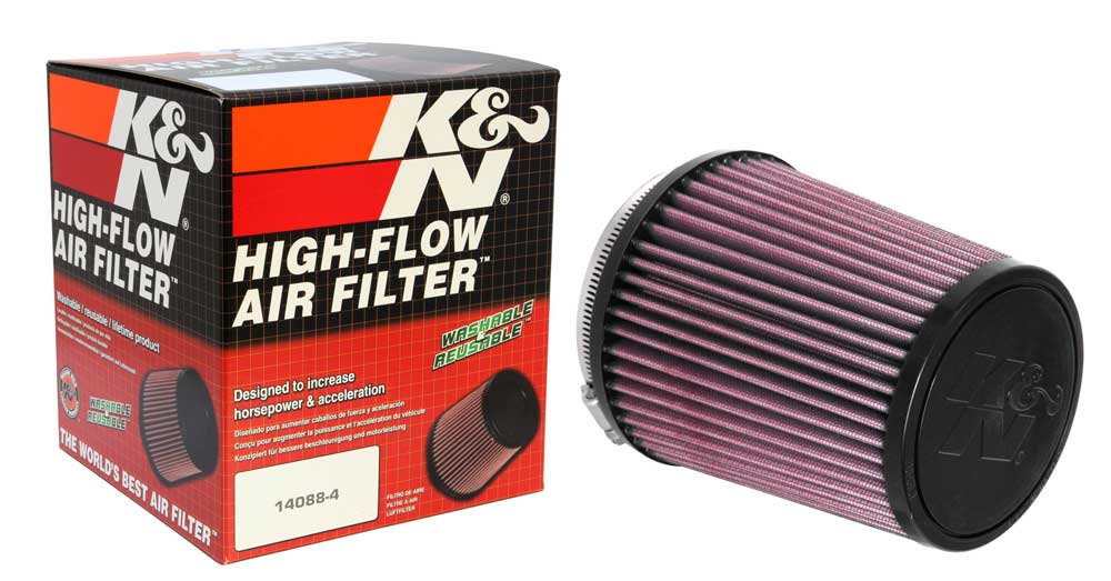 K&N RU-4550 Universal Clamp-On Air Filter - Truck Part Superstore