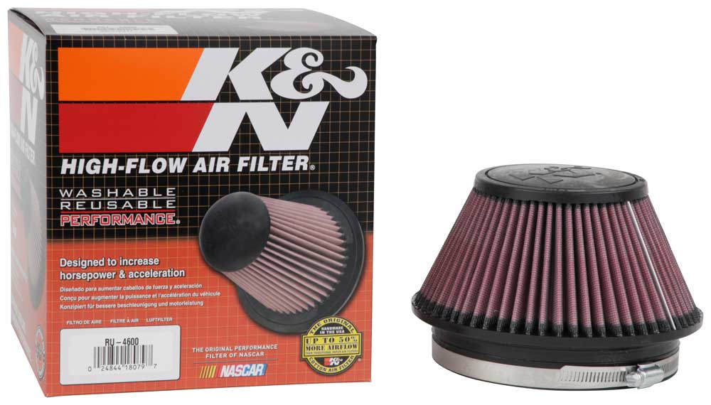 K&N RU-4600 Universal Clamp-On Air Filter - Truck Part Superstore