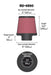 K&N RU-4950 Universal Clamp-On Air Filter - Truck Part Superstore