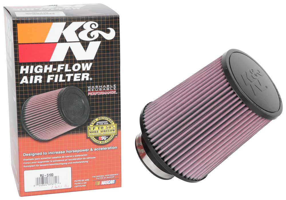 K&N RU-5100 Universal Clamp-On Air Filter - Truck Part Superstore