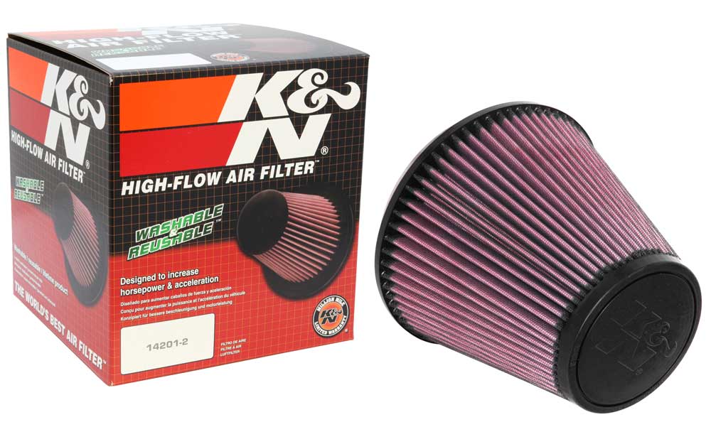 K&N RU-5107 Universal Clamp-On Air Filter - Truck Part Superstore