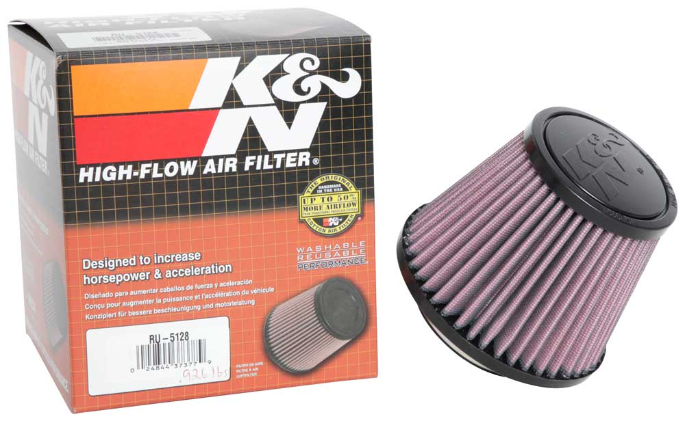 K&N RU-5128 Universal Clamp-On Air Filter - Truck Part Superstore