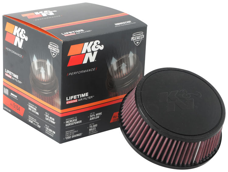 K&N RU-5154 Universal Clamp-On Air Filter - Truck Part Superstore