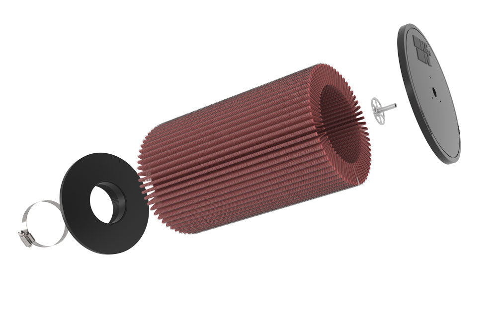 K&N RU-5165 Universal Clamp-On Air Filter - Truck Part Superstore