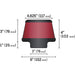 K&N RU-5288 Universal Clamp-On Air Filter - Truck Part Superstore