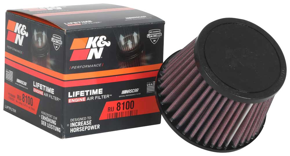 K&N RU-8100 Universal Clamp-On Air Filter - Truck Part Superstore