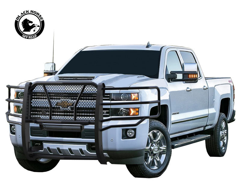 Black Horse Off Road RU-CHSI15-B Rugged Heavy Duty Grille Guard - Truck Part Superstore