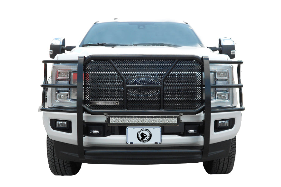 Black Horse Off Road RU-FOF109-B-KIT Rugged Heavy Duty Grille Guard Kit - Truck Part Superstore