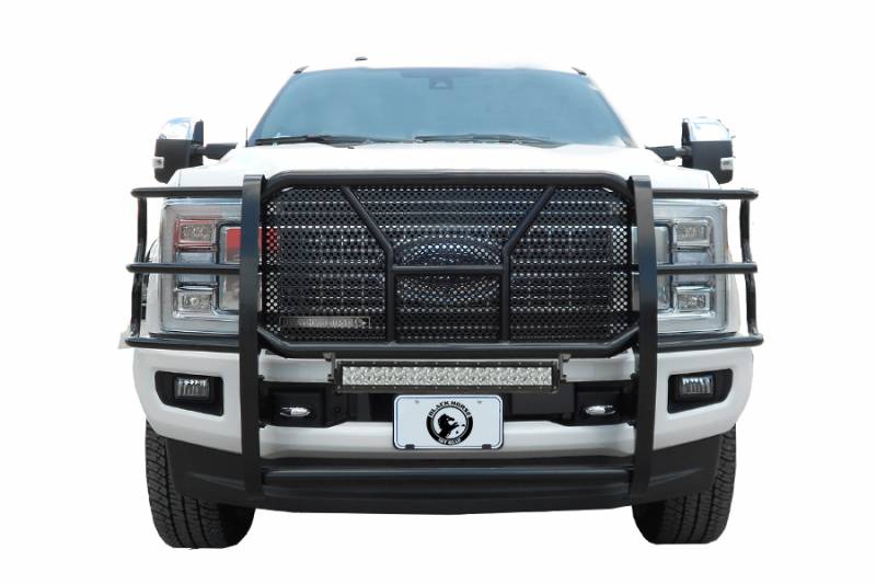 Black Horse Off Road RU-FOF109-B-KIT Rugged Heavy Duty Grille Guard Kit - Truck Part Superstore