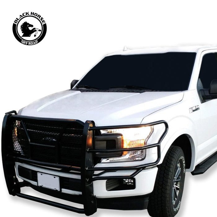 Black Horse Off Road RU-FOF115-B Rugged Heavy Duty Grille Guard - Truck Part Superstore