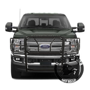Black Horse Off Road RU-FOF217-B Rugged Heavy Duty Grille Guard - Truck Part Superstore