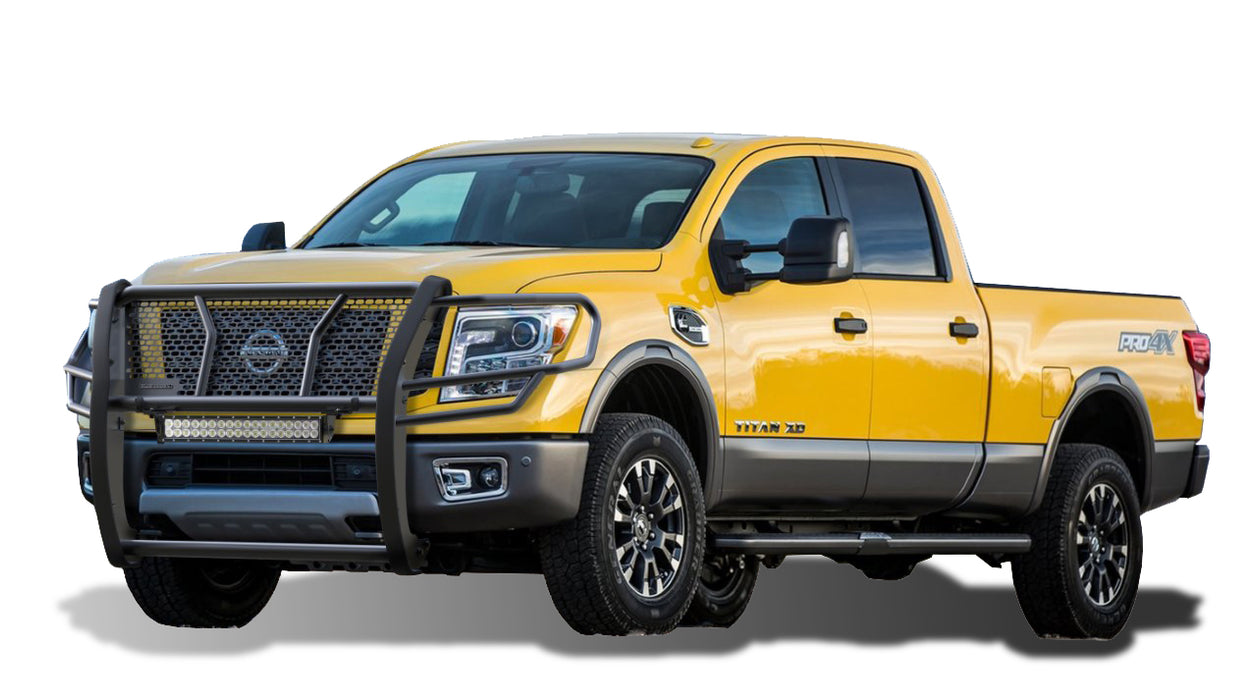 Black Horse Off Road RU-NIXD16-B-KIT Rugged Heavy Duty Grille Guard Kit - Truck Part Superstore