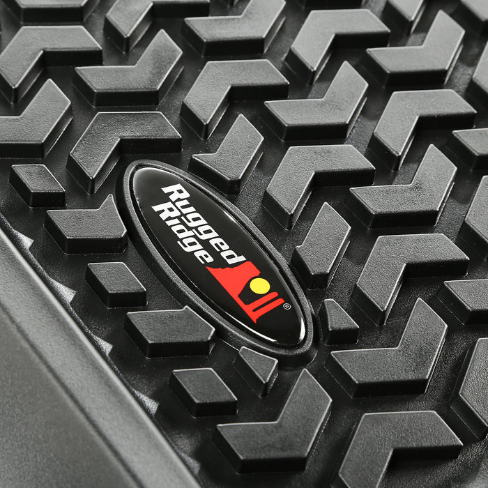 Rugged Ridge 82903.01 All Terrain Floor Liner; Front; Pair; Black; - Truck Part Superstore