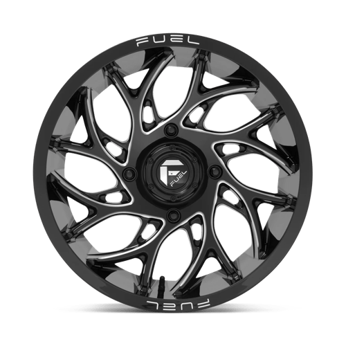 Fuel UTV D7411870A544 D741 18X7 4X156 GL-BLK-MIL 13MM - Truck Part Superstore