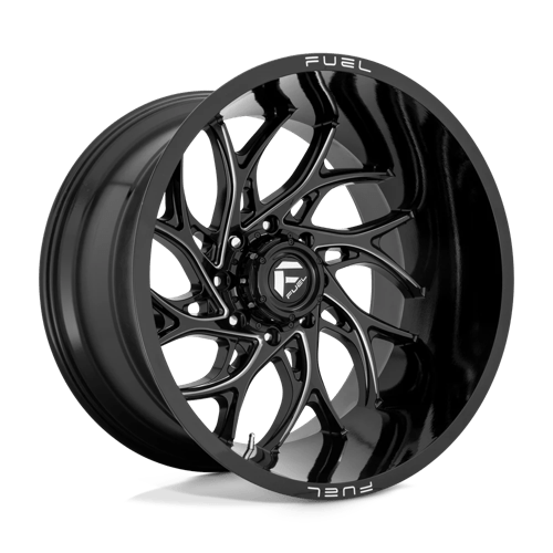 Fuel 1PC D7412200B447 D741 22X10 5X5.5 GL-BLK-MIL -18MM - Truck Part Superstore