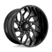 Fuel 1PC D7412200B447 D741 22X10 5X5.5 GL-BLK-MIL -18MM - Truck Part Superstore
