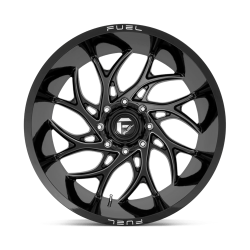 Fuel 1PC D741228292 D741 22X8.25 8X200 GL-BLK-MIL 105MM - Truck Part Superstore