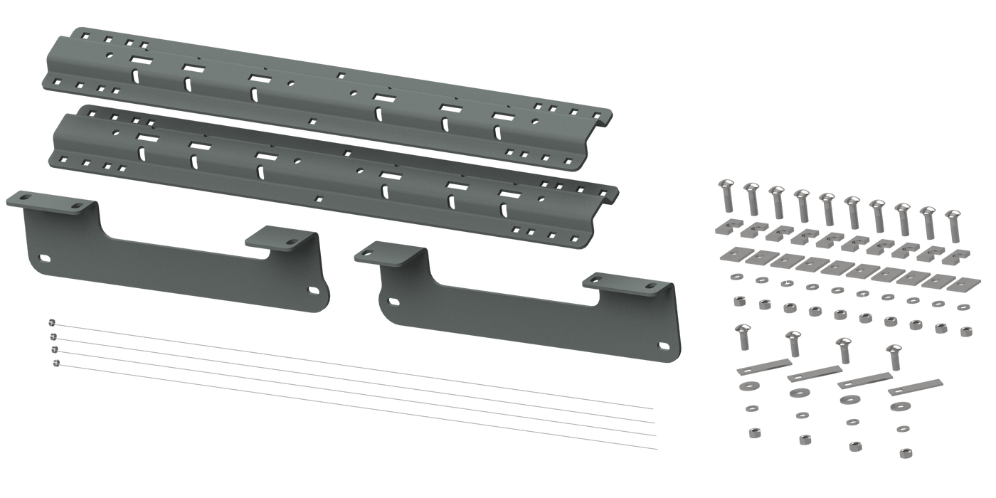 B&W Trailer Hitches RVK2404 Custom Installation Kit For Universal Mounting Rails For Some Ford Trucks - Truck Part Superstore