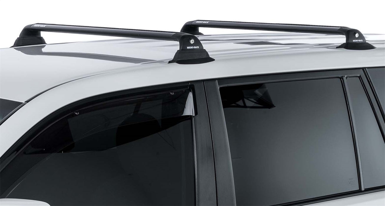 Rhino-Rack USA RVP49 Vortex RVP Roof Rack; 2 Bar; Front 1077mm; Rear 1041mm; Black; - Truck Part Superstore