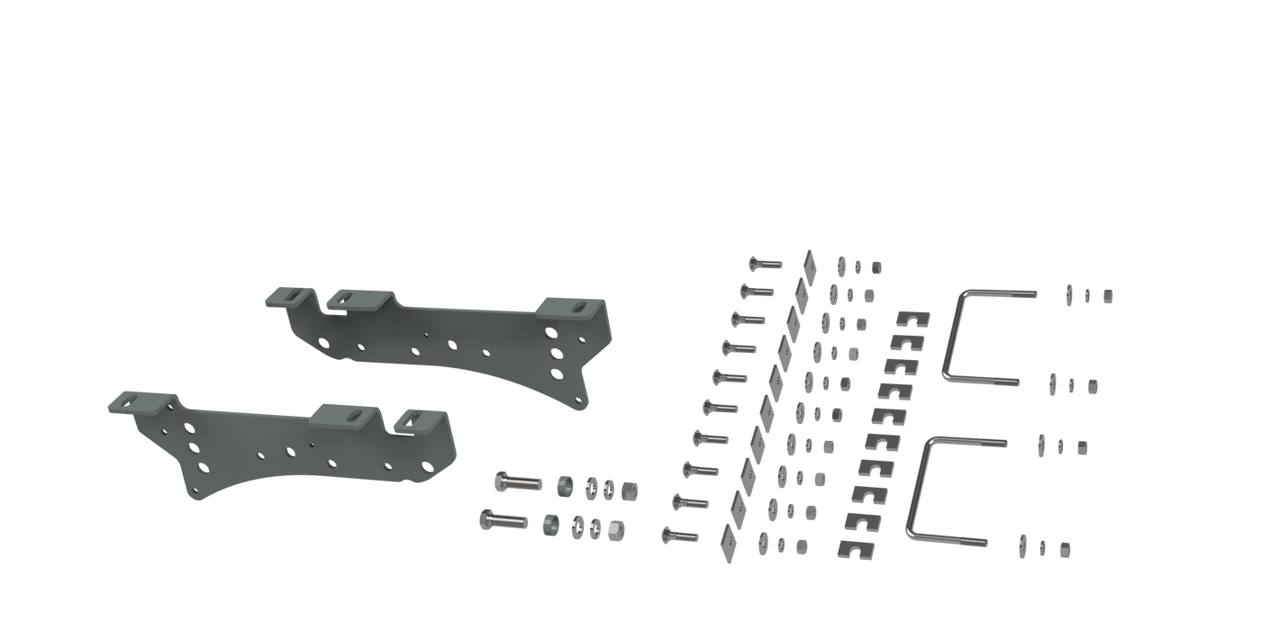 B&W Trailer Hitches RVK2400 Custom Installation Kit For Universal Mounting Rails For Some Ford Trucks - Truck Part Superstore
