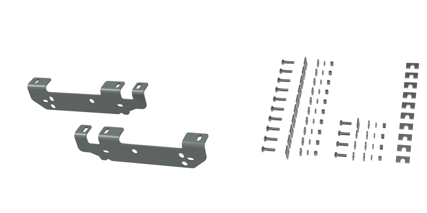 B&W Trailer Hitches RVR2401 Custom Installation Brackets For Universal Mounting Rails For Some Ford Trucks - Truck Part Superstore