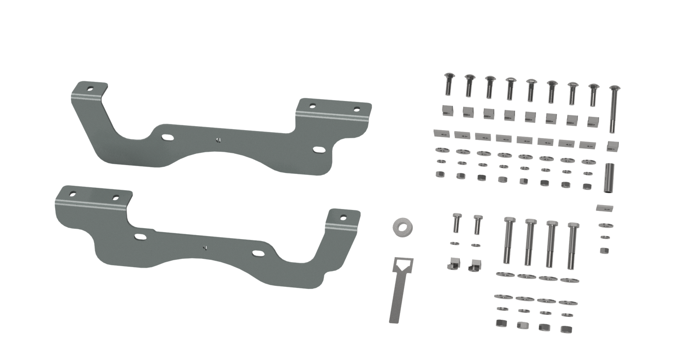 B&W Trailer Hitches RVK2402 Custom Installation Kit For Universal Mounting Rails For Some Ford Trucks - Truck Part Superstore
