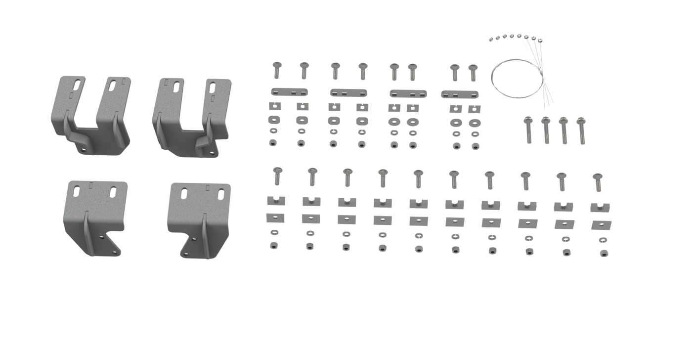 B&W Trailer Hitches RVR2505 Custom Installation Brackets For Universal Mounting Rails For Some GM Trucks - Truck Part Superstore