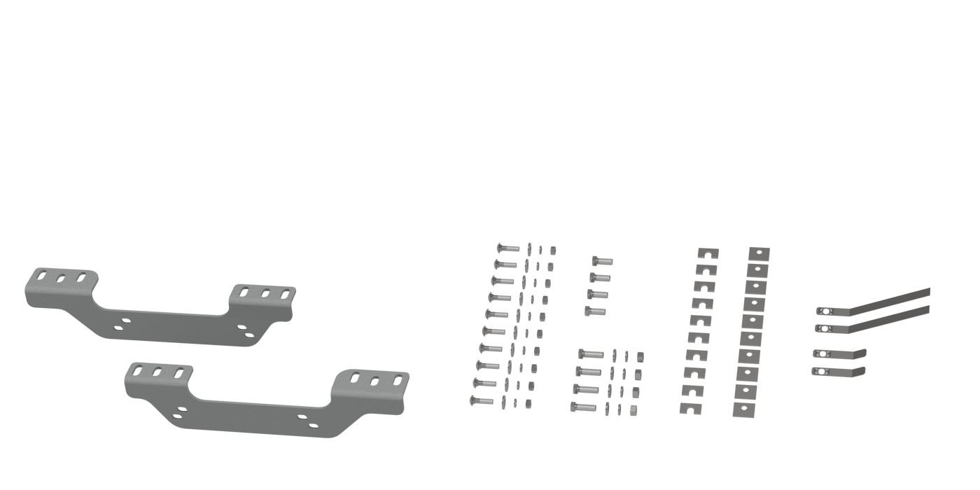 B&W Trailer Hitches RVR2506 Custom Installation Brackets For Universal Mounting Rails For Some GM Trucks - Truck Part Superstore