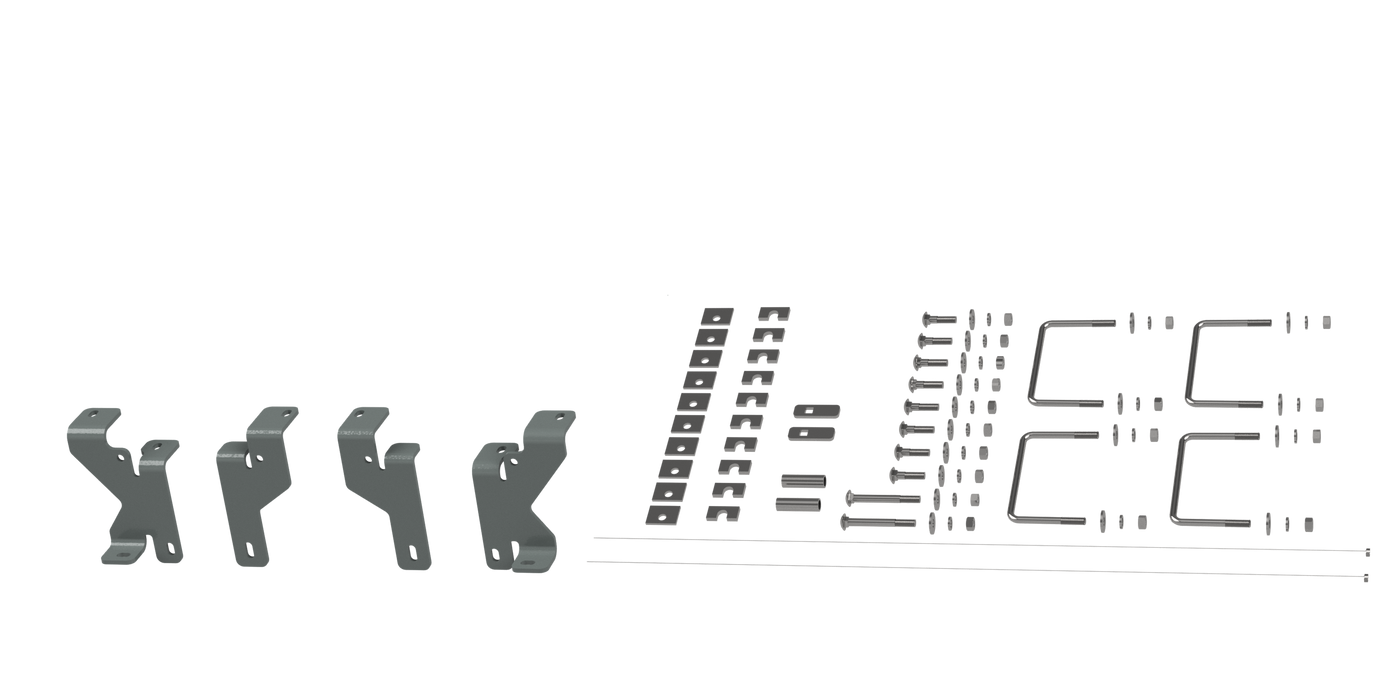 B&W Trailer Hitches RVR2600 Custom Installation Brackets For Universal Mounting Rails For Some RAM Trucks - Truck Part Superstore