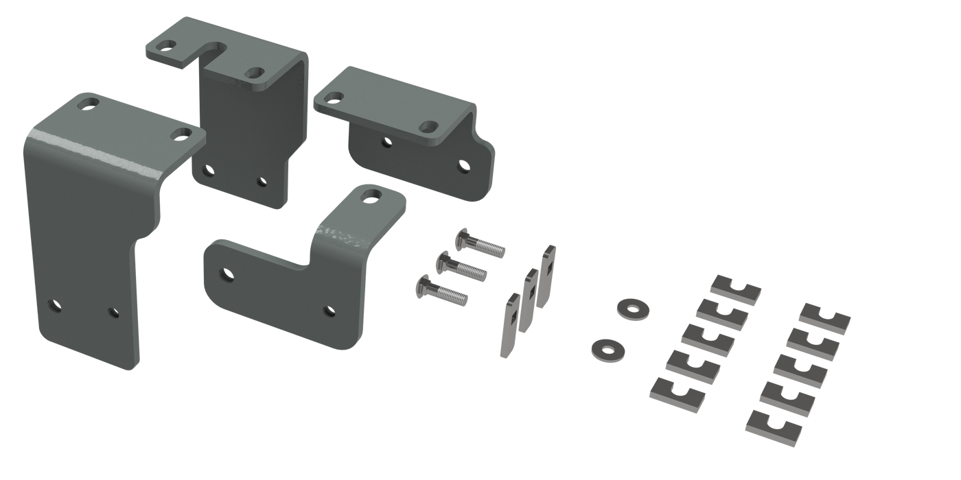 B&W Trailer Hitches RVR3203 Custom Installation Kit For Universal Mounting Rails For Some Nissan  Trucks - Truck Part Superstore