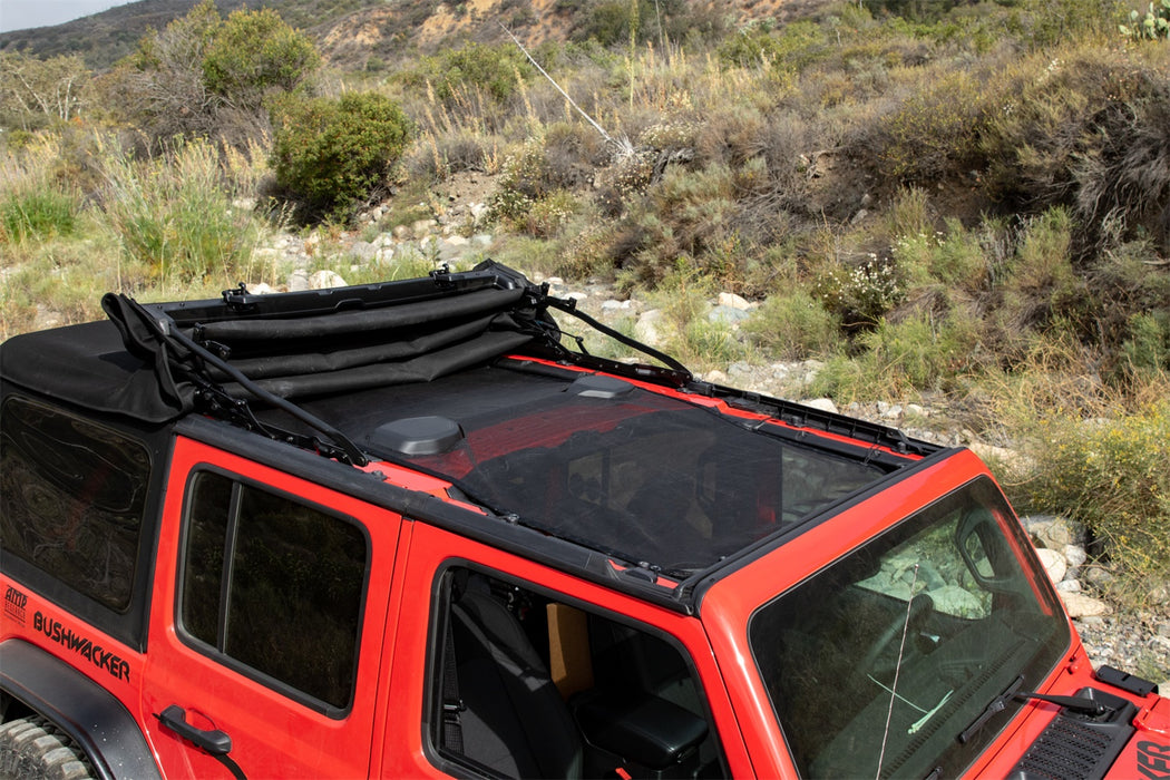 Rampage 92525 Combo Brief/Topper; Shade Top; Black; Mesh; Extended; - Truck Part Superstore