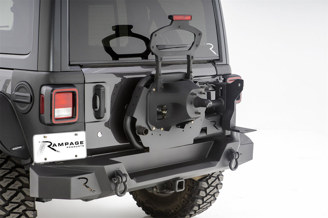 Rampage 9950917 Trail Guard Tire Carrier; Black; - Truck Part Superstore