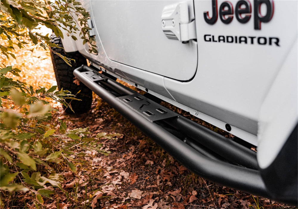 Rampage 88736 SRS Side Bar Rock Crawler Style; Black; Pair; - Truck Part Superstore