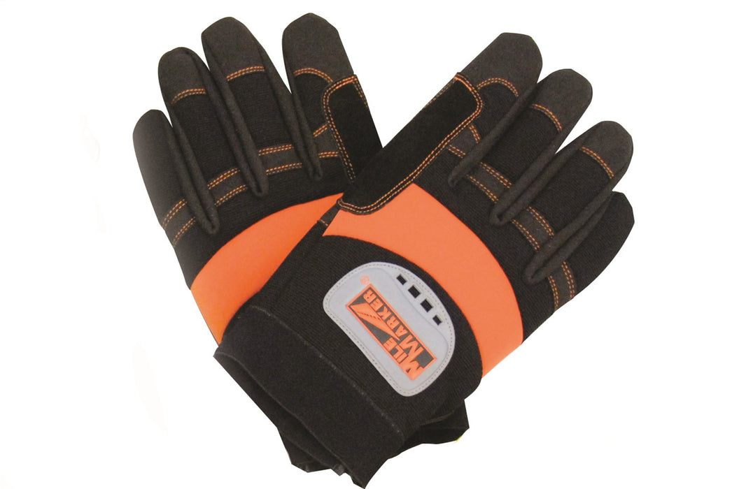 Mile Marker 30-19-G4 Recovery Winch Gloves Large Heavy Duty Black/Orange Mile Marker - Truck Part Superstore