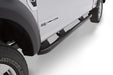 Lund 23090910 3 Inch Round Bent Nerf Bar; Black Steel; - Truck Part Superstore