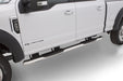 Lund 23789010 5 Inch Oval Curved Nerf Bar; Stainless Steel; Polished Chrome; - Truck Part Superstore