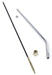 Lokar RLK-68008 Lever Conversion Kit; 8 in. Lever; Lower Threads; Chrome Finish; - Truck Part Superstore