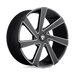 DUB 1PC S133229506+15 S133 22X9.5 5X115/4.75 MT-BLK-MIL 15MM - Truck Part Superstore