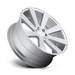 DUB 1PC S213240077+20 S213 24X10 6X5.5 GL-SLVR-BRSH 20MM - Truck Part Superstore