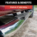 ARIES S222006-2 4in. Polished Stainless Oval Side Bars; Select Toyota Tundra - Truck Part Superstore