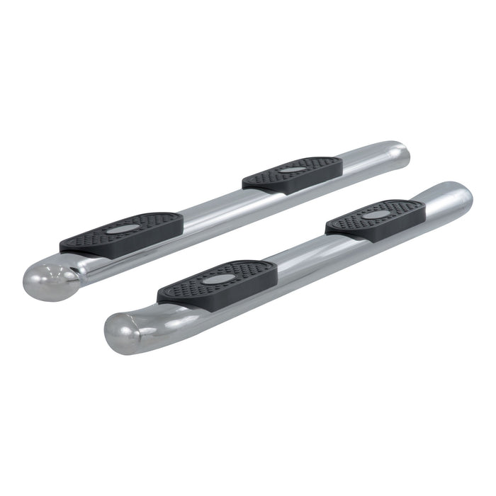 ARIES S223005-2 4in. Polished Stainless Oval Side Bars; Select Ford F-250; F-350 Super Duty - Truck Part Superstore