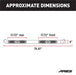 ARIES S223005-2 4in. Polished Stainless Oval Side Bars; Select Ford F-250; F-350 Super Duty - Truck Part Superstore