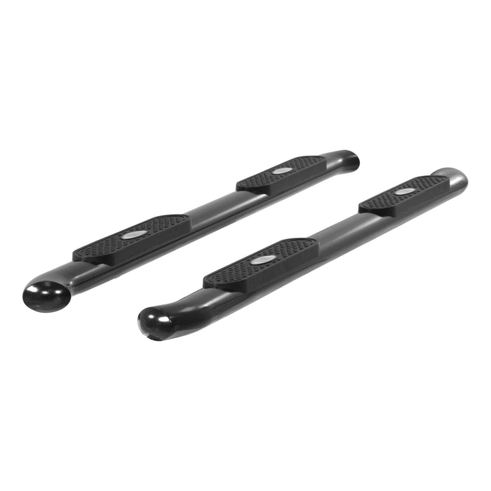 ARIES S223015 4in. Black Steel Oval Side Bars; Select Ford F-150; Lincoln Mark LT - Truck Part Superstore